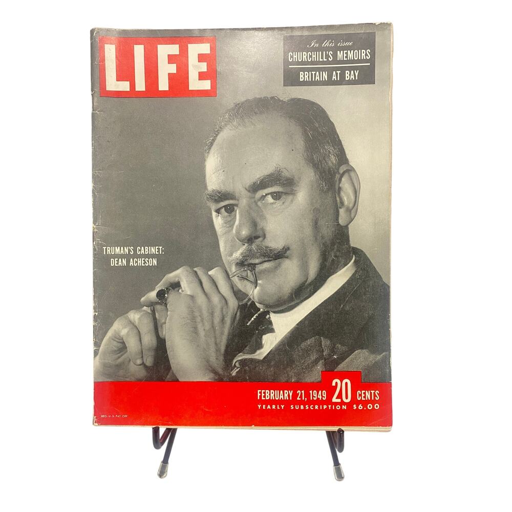 LIFE Magazine February 21 1949 Dean Acheson Cover Elizabeth Taylor Photos